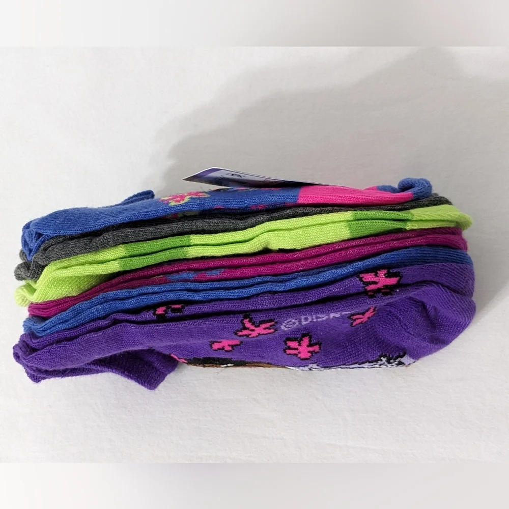 Disney Encanto Girls No Show Socks, 6 Pack, Shoe Size: M=10.5-4, New With Tag